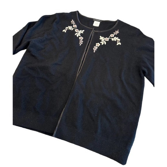 J. Crew Embriodered Floral Sweater - Picture 2 of 7